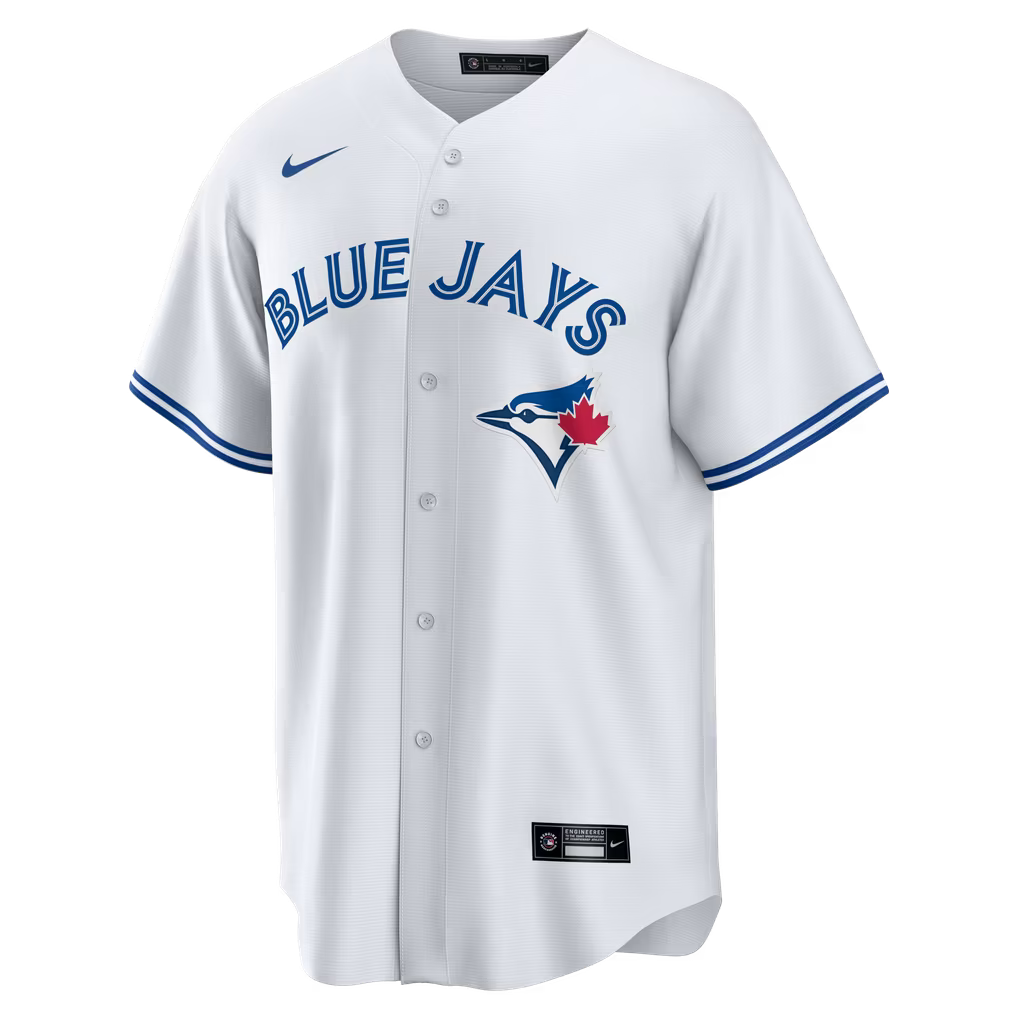 Toronto Blue Jays MLB Nike Men White Home Replica Jersey product image 1, provided for visual reference and product detail