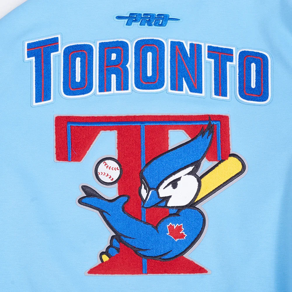 Toronto Blue Jays MLB Pro Standard Men Light Blue Cooperstown Game Day Double Knit Jacket product image 9, provided for