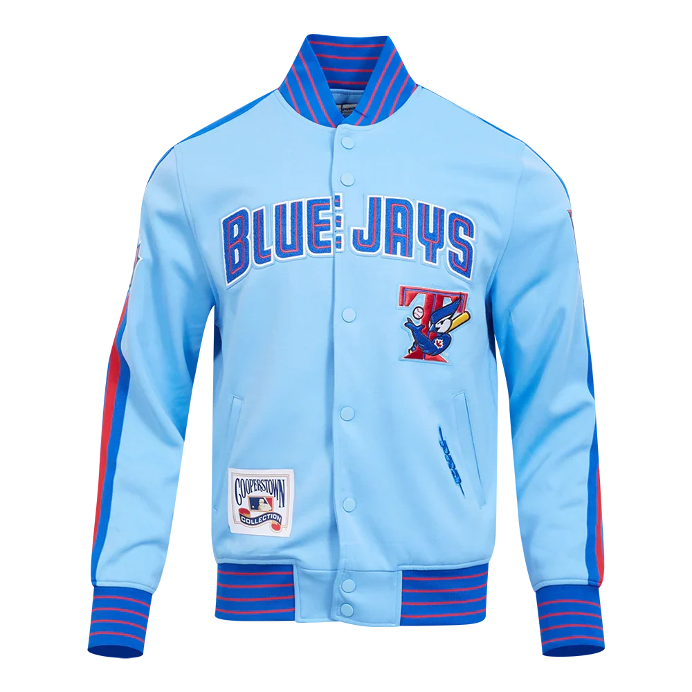 Toronto Blue Jays MLB Pro Standard Men Light Blue Cooperstown Game Day Double Knit Jacket product image 1, provided for