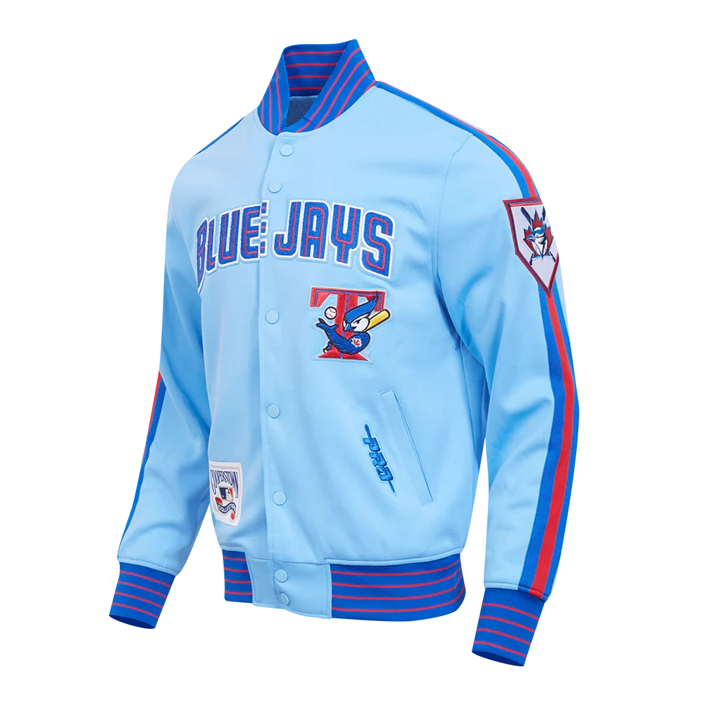 Toronto Blue Jays MLB Pro Standard Men Light Blue Cooperstown Game Day Double Knit Jacket product image 3, provided for