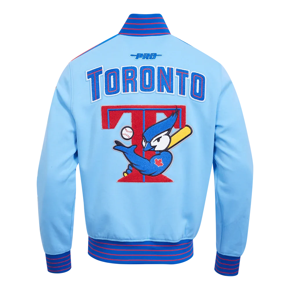 Toronto Blue Jays MLB Pro Standard Men Light Blue Cooperstown Game Day Double Knit Jacket product image 2, provided for