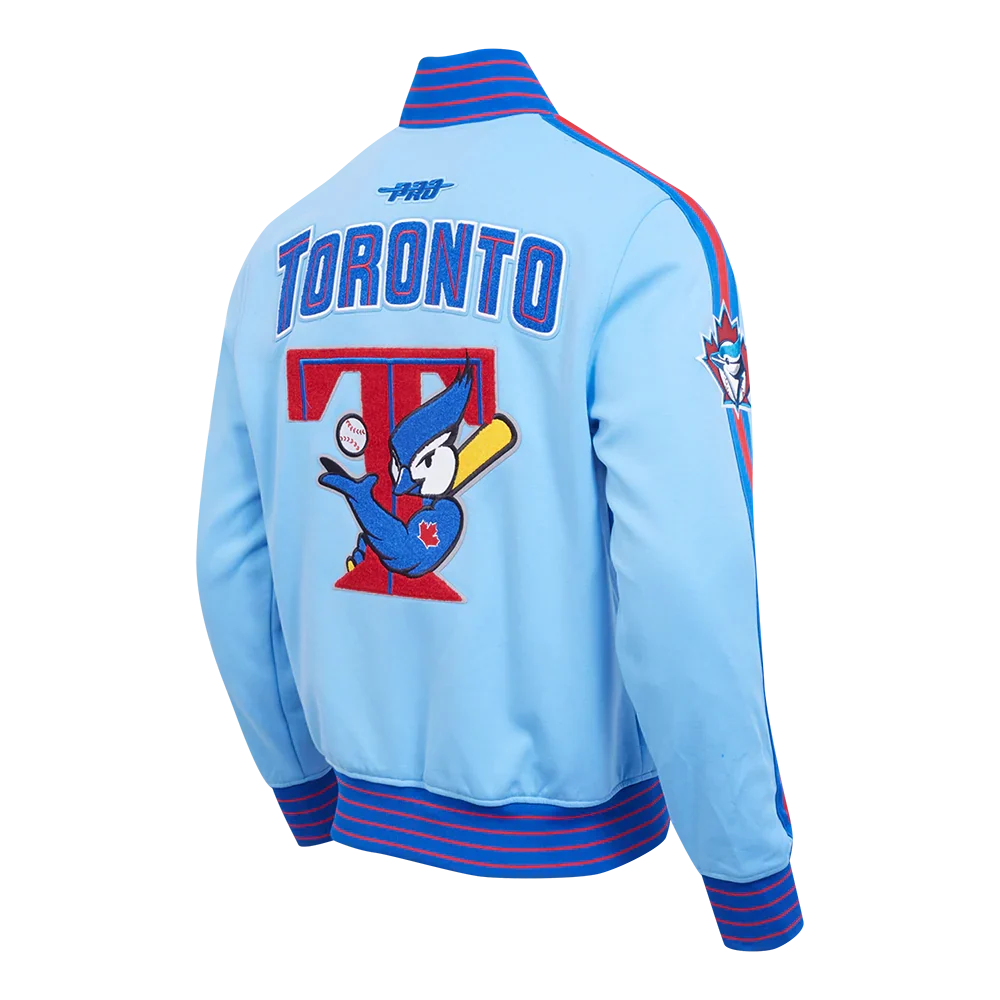 Toronto Blue Jays MLB Pro Standard Men Light Blue Cooperstown Game Day Double Knit Jacket product image 4, provided for