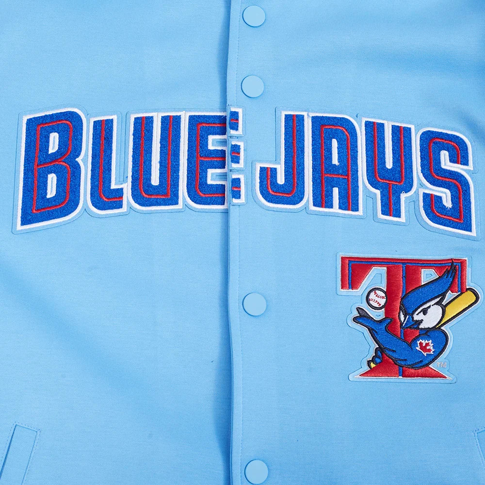 Toronto Blue Jays MLB Pro Standard Men Light Blue Cooperstown Game Day Double Knit Jacket product image 5, provided for