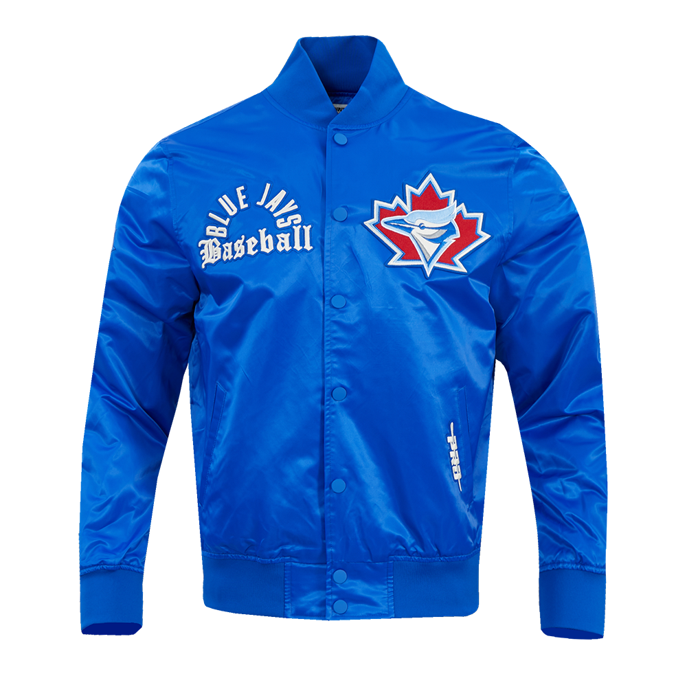 Toronto Blue Jays MLB Pro Standard Men Royal Blue Modern Originals Satin Jacket product image 1, provided for visual