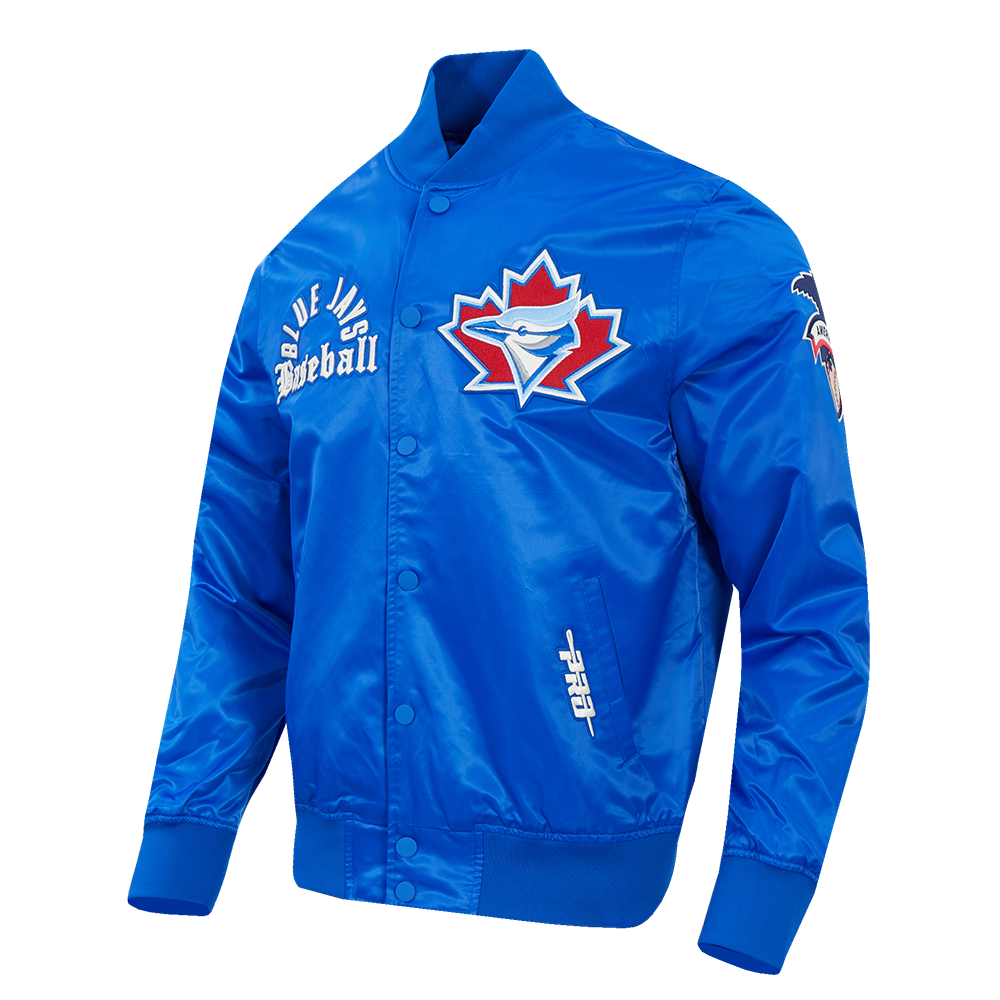 Toronto Blue Jays MLB Pro Standard Men Royal Blue Modern Originals Satin Jacket product image 3, provided for visual