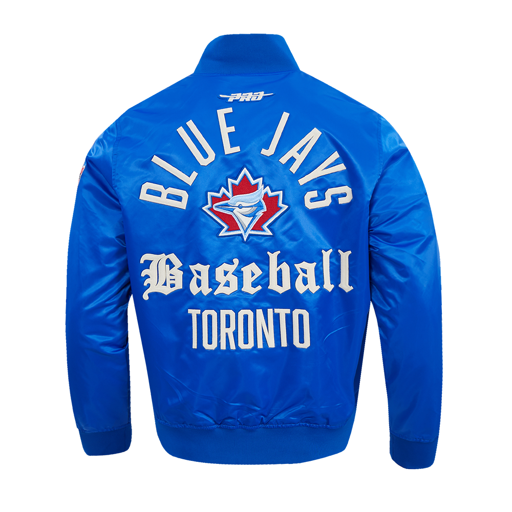 Toronto Blue Jays MLB Pro Standard Men Royal Blue Modern Originals Satin Jacket product image 2, provided for visual