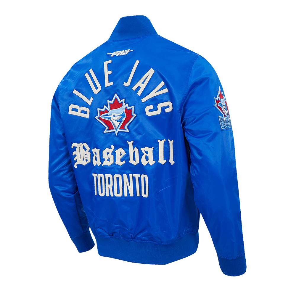 Toronto Blue Jays MLB Pro Standard Men Royal Blue Modern Originals Satin Jacket product image 4, provided for visual