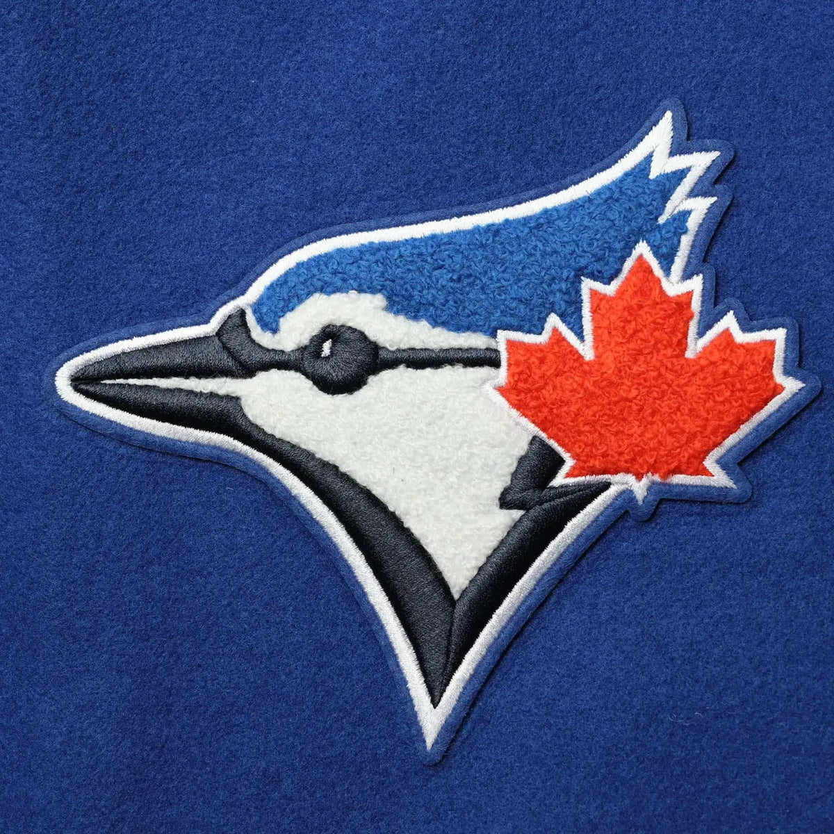 Toronto Blue Jays MLB Pro Standard Men Royal Blue/White Classic Wool Varsity Jacket product image 4, provided for visual