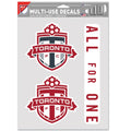 Toronto FC MLS WinCraft 3 Pack Multi Use Fan Decal product image 1, provided for visual reference and product detail review