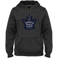 Toronto Maple Leafs NHL Bulletin Men Charcoal Express Twill Blue Logo Hoodie product image 1, provided for visual reference