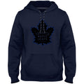 Toronto Maple Leafs NHL Bulletin Men Navy Back in Black Express Twill Logo Hoodie product image 1, provided for visual
