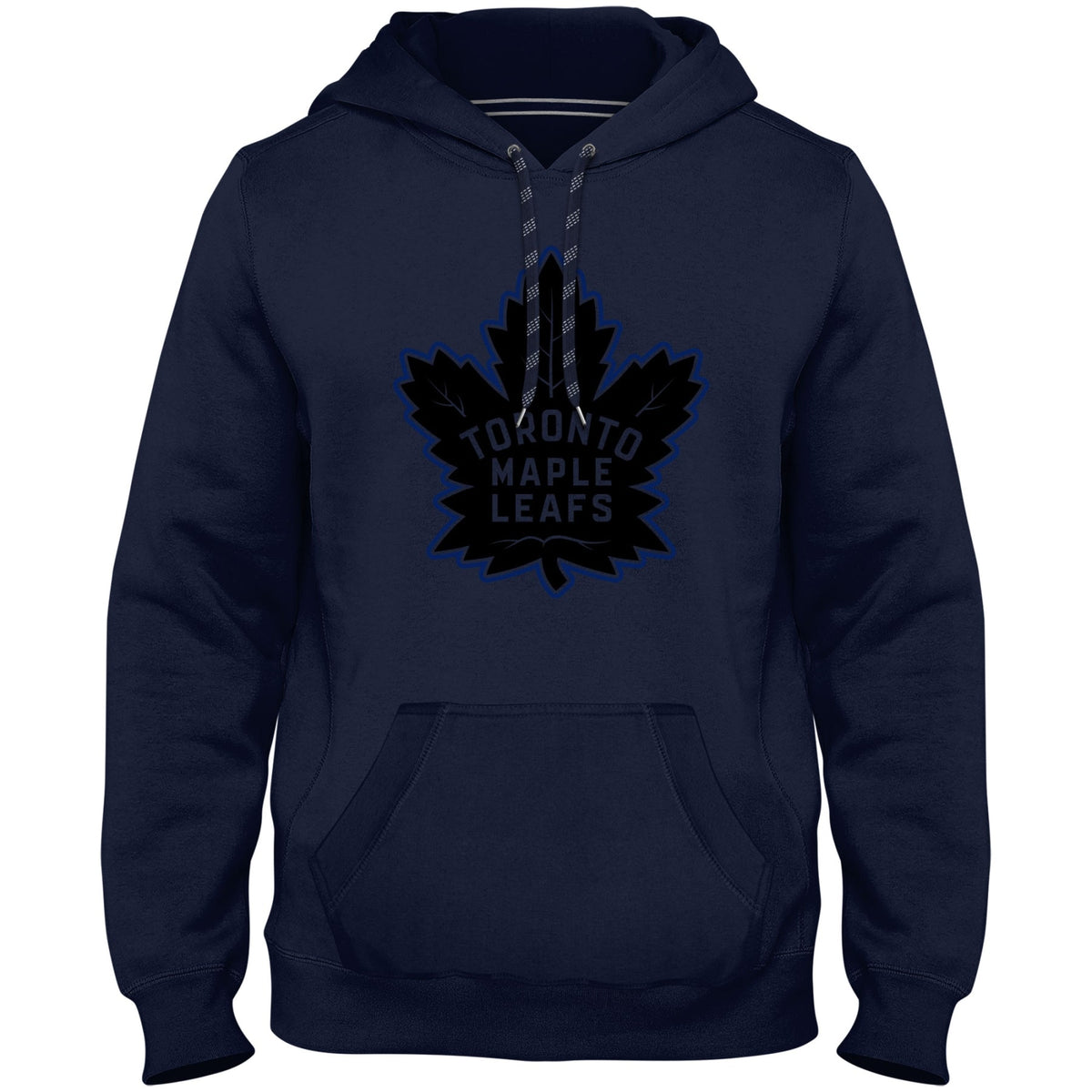 Toronto Maple Leafs NHL Bulletin Men Navy Back in Black Express Twill Logo Hoodie product image 1, provided for visual