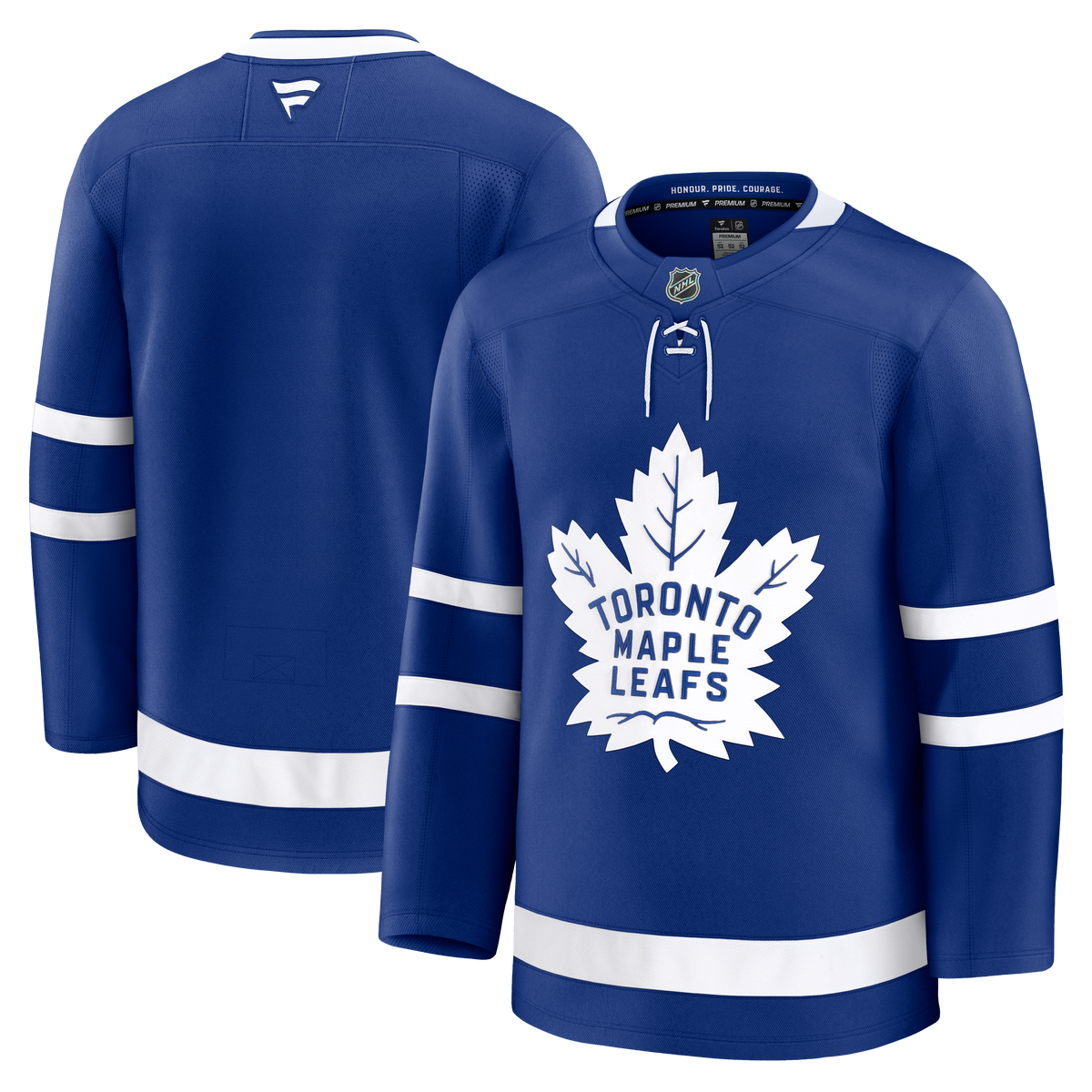 Toronto Maple Leafs NHL Fanatics Branded Men Royal Blue Premium Jersey product image 3, provided for visual reference and