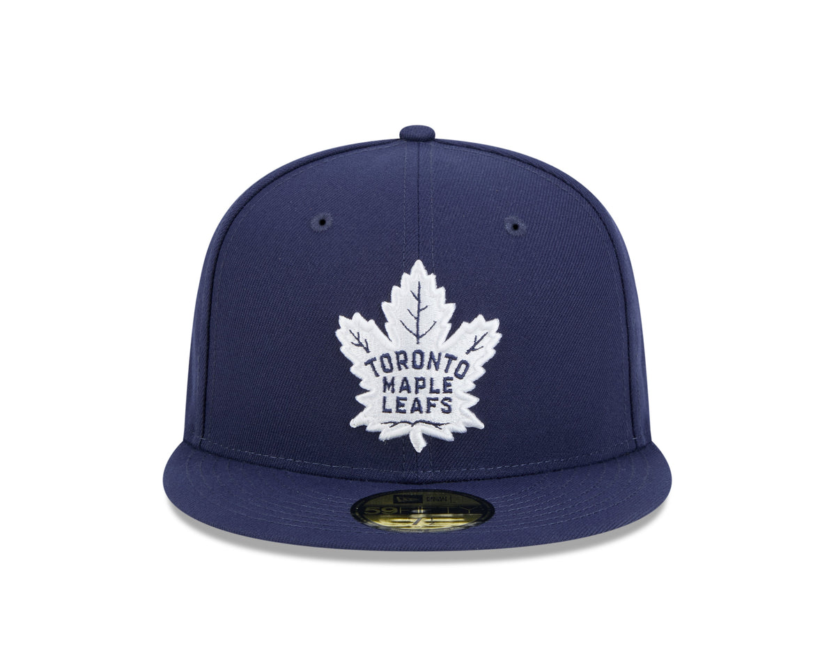 Toronto Maple Leafs NHL New Era Men Navy 59Fifty Core Fitted Hat product image 3, provided for visual reference and product