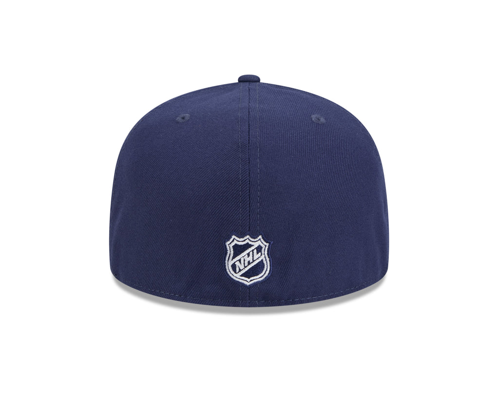Toronto Maple Leafs NHL New Era Men Navy 59Fifty Core Fitted Hat product image 2, provided for visual reference and product