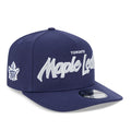 Toronto Maple Leafs NHL New Era Men Navy 9FIfty Script A-Frame Snapback product image 1, provided for visual reference and