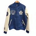 Toronto Maple Leafs NHL Pro Standard Men Royal Blue/White City Arch Wool Varsity Jacket product image 1, provided for visual