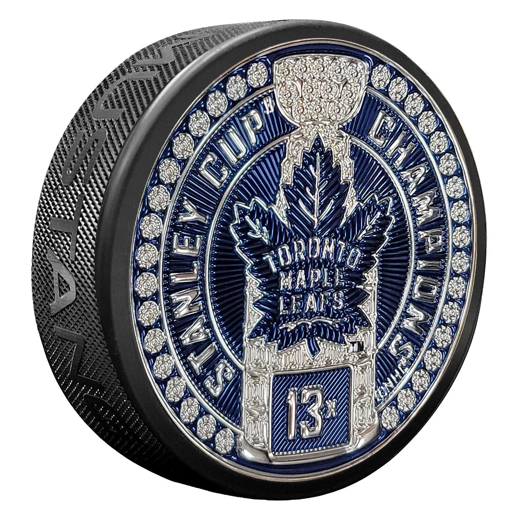 Toronto Maple Leafs NHL Stanley Cup Dynasty Trimflexx Hockey Puck product image 1, provided for visual reference and product
