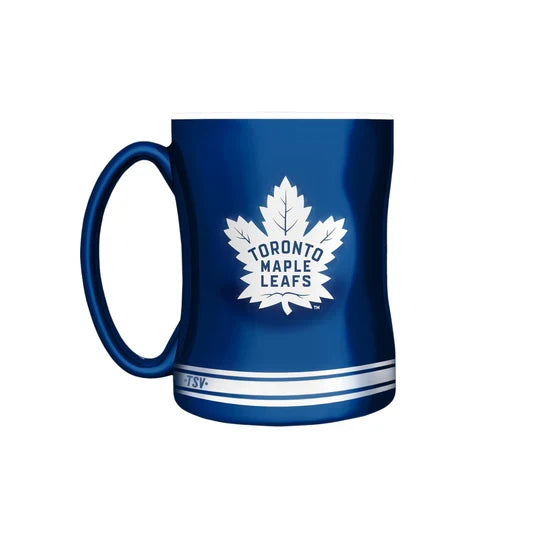 Toronto Maple Leafs NHL TSV 14oz Blue Sculpted Mug product image 2, provided for visual reference and product detail review