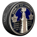 Toronto Maple Leafs NHL Ultra 3D Stanley Cup Medallion Hockey Puck product image 1, provided for visual reference and