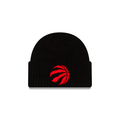 Toronto Raptors NBA New Era Men Black Core Classic Cuff Knit Beanie product image 1, provided for visual reference and