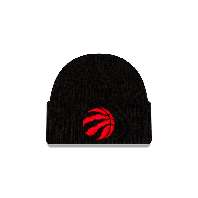 Toronto Raptors NBA New Era Men Black Core Classic Cuff Knit Beanie product image 1, provided for visual reference and