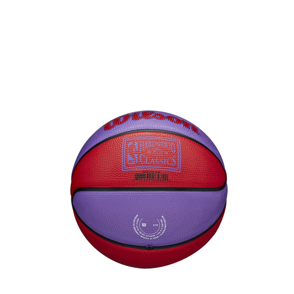 Toronto Raptors NBA Wilson Hardwood Classics Retro Mini Basketball product image 3, provided for visual reference and