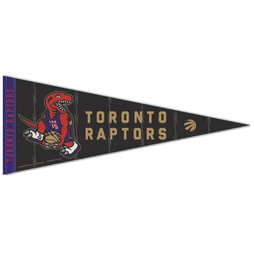 Toronto Raptors NBA WinCraft 12"x30" City Edition Premium Pennant product image 1, provided for visual reference and product