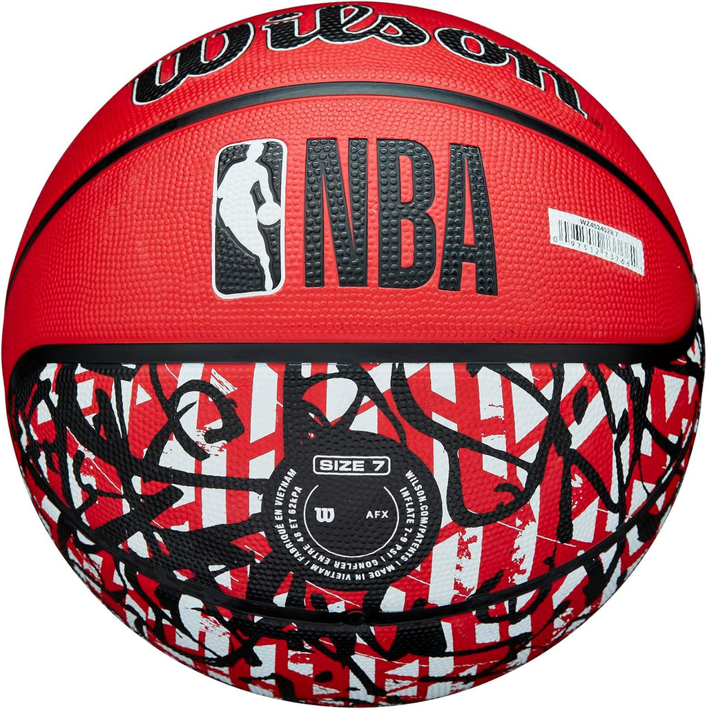 Toronto Raptors NBA Wilson Team Graffiti Basketball product image 3, provided for visual reference and product detail review