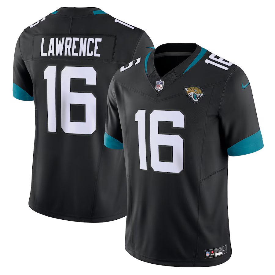 Trevor Lawrence Jacksonville Jaguars NFL Nike Men Black Vapor F.U.S.E. Limited Jersey product image 3, provided for visual