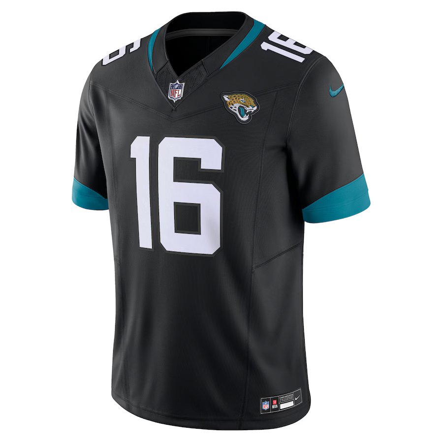 Trevor Lawrence Jacksonville Jaguars NFL Nike Men Black Vapor F.U.S.E. Limited Jersey product image 2, provided for visual