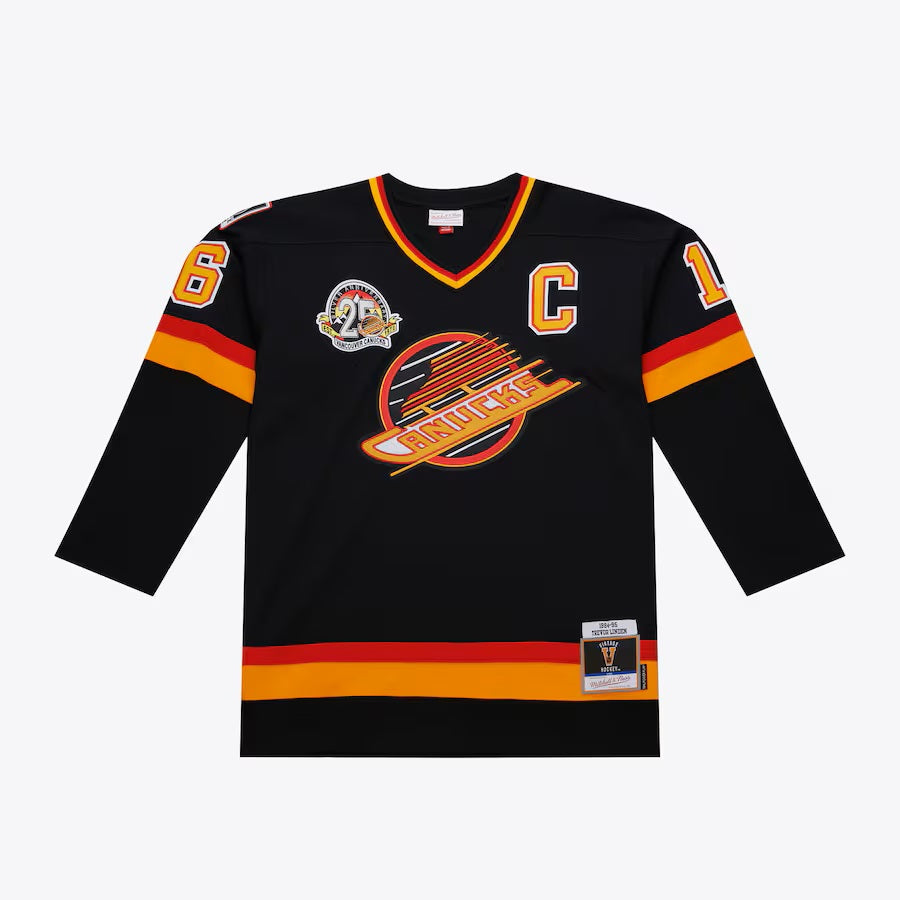 Trevor Linden Vancouver Canucks NHL Mitchell & Ness Men Black 1994 Power Play Authentic Jersey product image 2, provided for