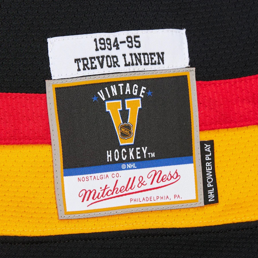 Trevor Linden Vancouver Canucks NHL Mitchell & Ness Men Black 1994 Power Play Authentic Jersey product image 6, provided for