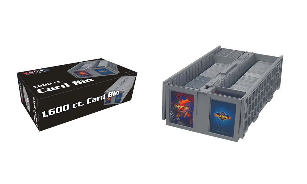BCW 1,600ct Collectible Plastic Card Bin Gray product image 1, provided for visual reference and product detail review