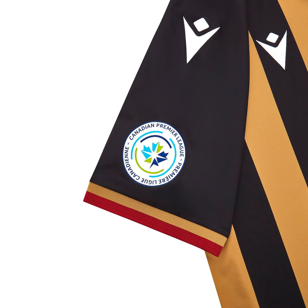Valour FC CPL Macron Men Black/Gold 2025/26 Primary Match Jersey product image 4, provided for visual reference and product