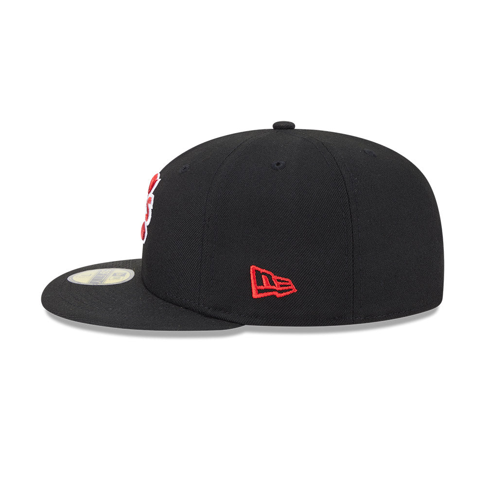 Vancouver Canadians MiLB New Era Men Black 59Fifty Authentic Collection Fitted Hat product image 5, provided for visual