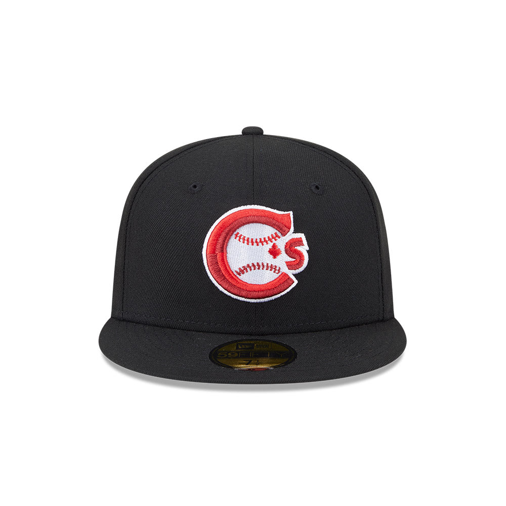Vancouver Canadians MiLB New Era Men Black 59Fifty Authentic Collection Fitted Hat product image 3, provided for visual