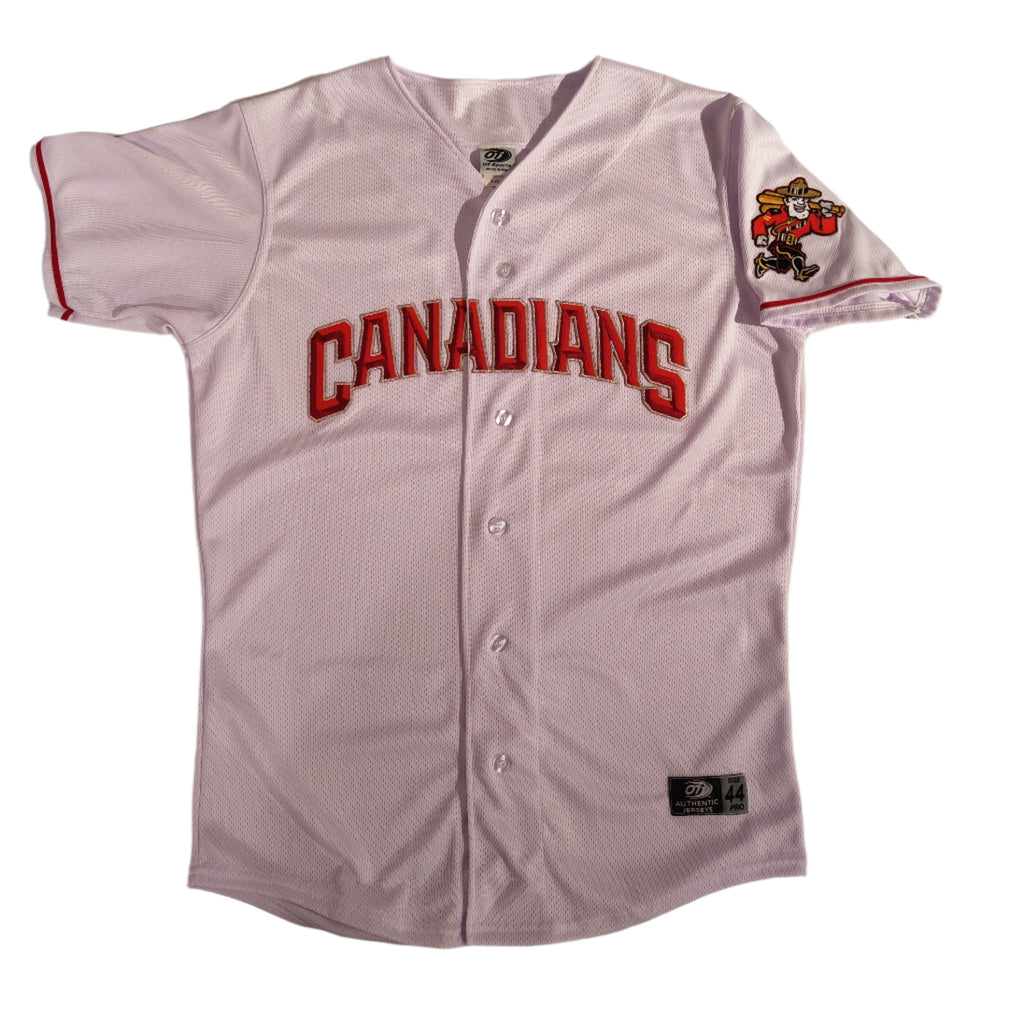 Vancouver Canadians MiLB OT Sports Men White Authentic Jersey product image 1, provided for visual reference and product