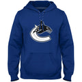 Vancouver Canucks NHL Bulletin Men Royal Express Twill Logo Hoodie product image 1, provided for visual reference and