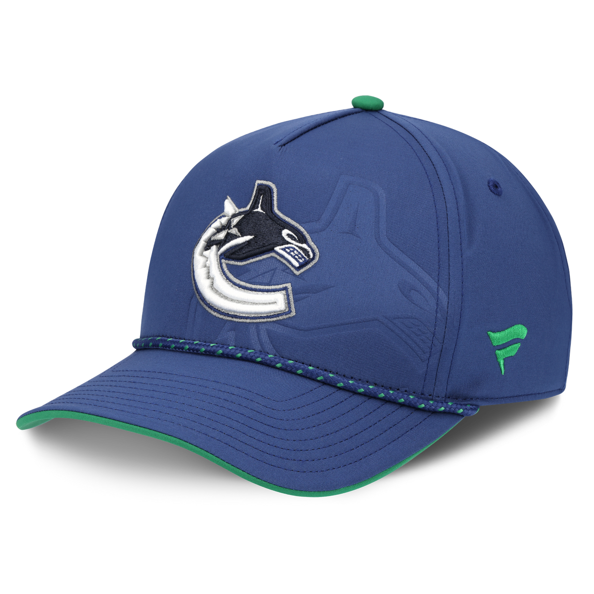 Vancouver Canucks NHL Fanatics Branded Men Royal Blue 2026 Draft Authentic Pro A-Frame Adjustable Hat product image 1,