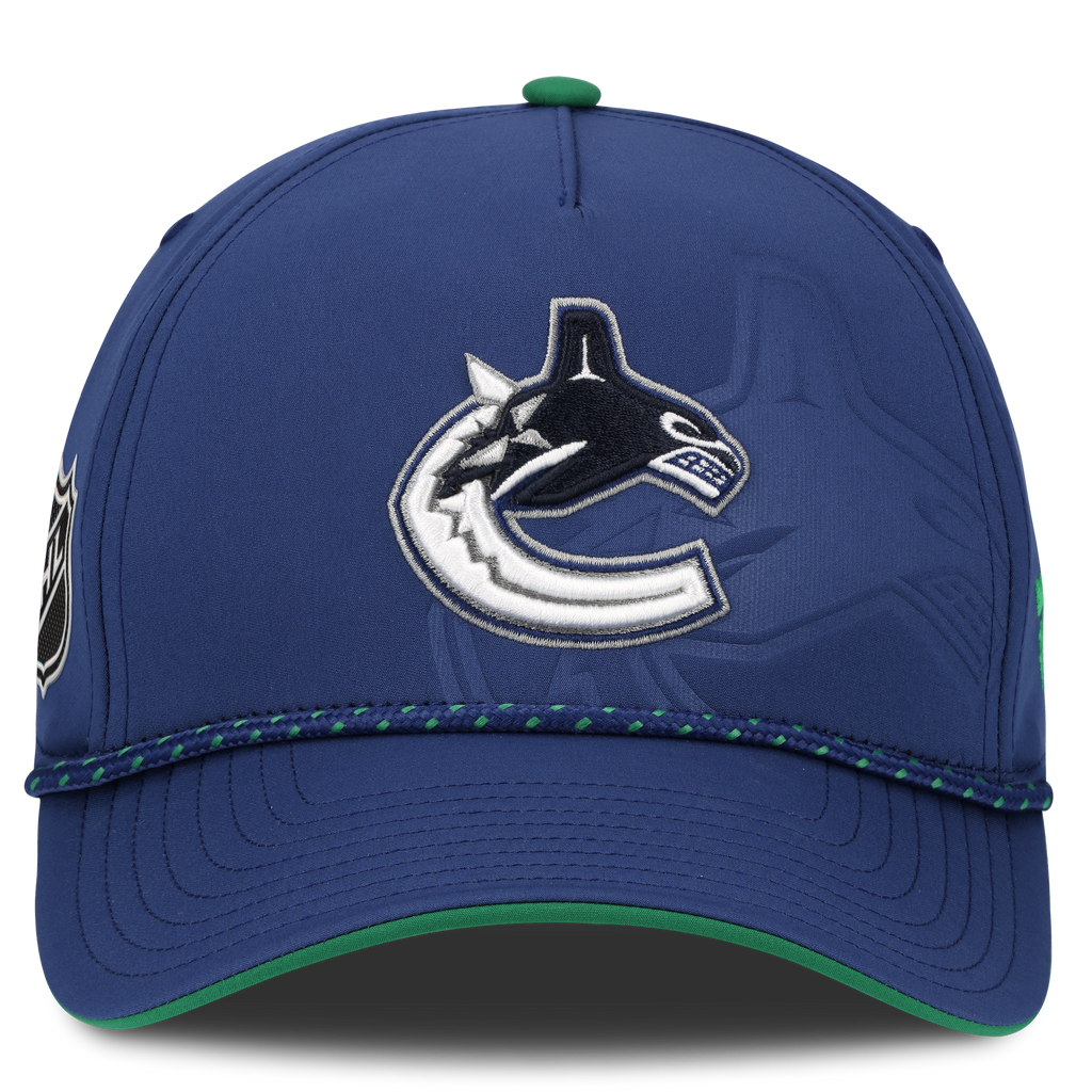 Vancouver Canucks NHL Fanatics Branded Men Royal Blue 2026 Draft Authentic Pro A-Frame Adjustable Hat product image 3,