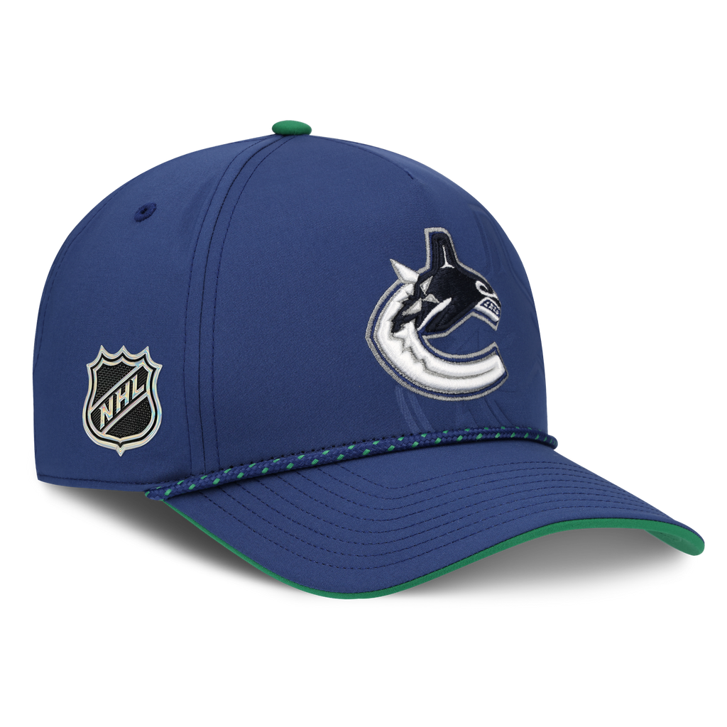 Vancouver Canucks NHL Fanatics Branded Men Royal Blue 2026 Draft Authentic Pro A-Frame Adjustable Hat product image 4,