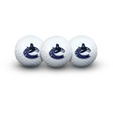 Vancouver Canucks NHL Golf Ball 3 Pack Set product image 1, provided for visual reference and product detail review
