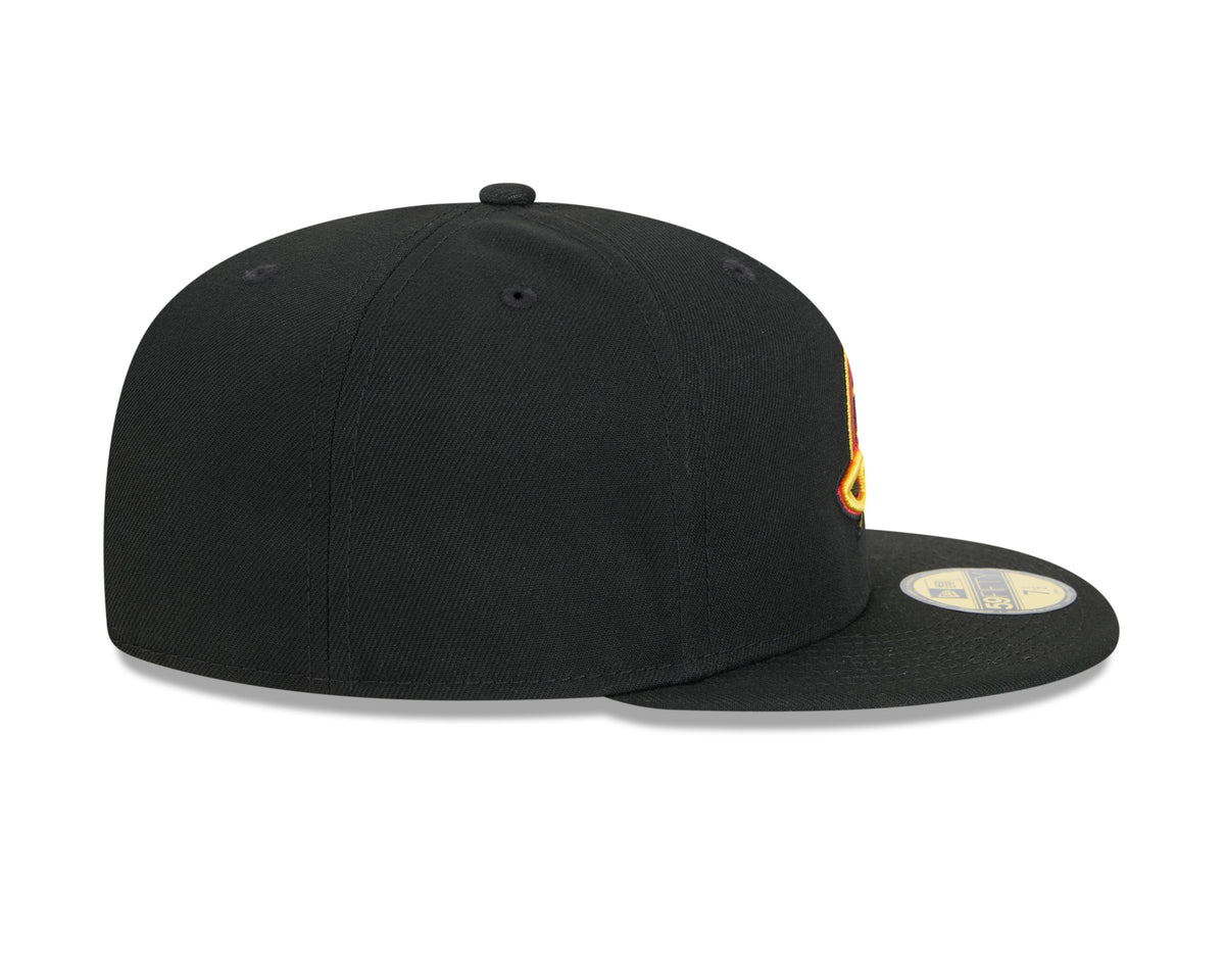 Vancouver Canucks NHL New Era Men Black 59Fifty Core Fitted Hat product image 6, provided for visual reference and product