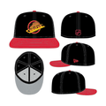 Vancouver Canucks NHL New Era Men Black/Red 59Fifty Two Tone Fitted Hat product image 1, provided for visual reference and