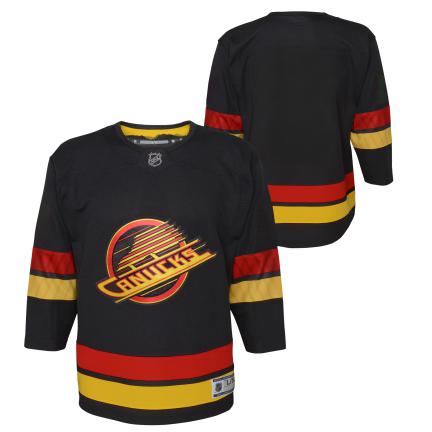 Vancouver Canucks NHL Outerstuff Youth Black Alternate Premier Jersey product image 3, provided for visual reference and