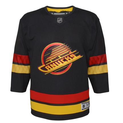 Vancouver Canucks NHL Outerstuff Youth Black Alternate Premier Jersey product image 1, provided for visual reference and