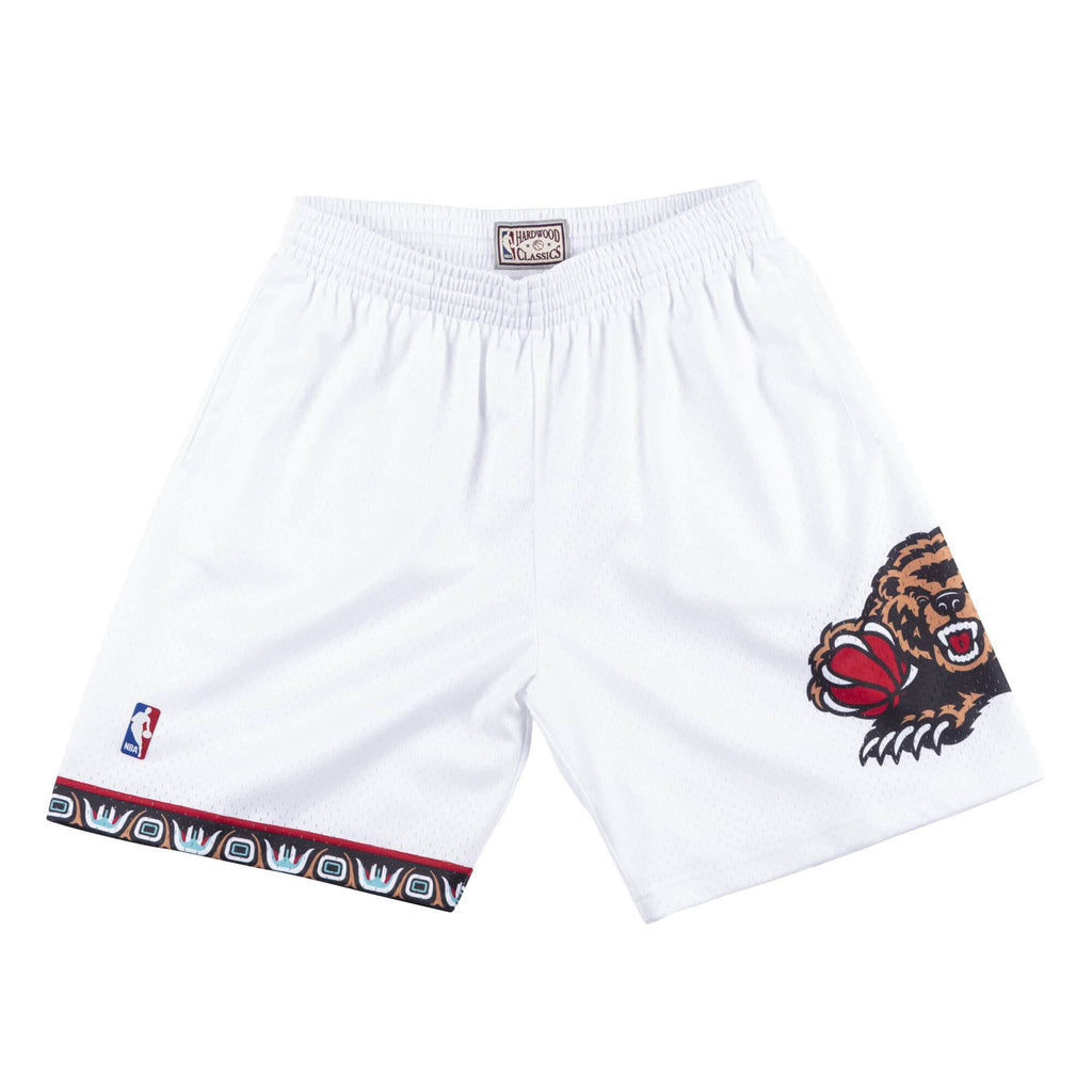 Vancouver Grizzlies NBA Mitchell & Ness Men White 1998-99 Hardwood Classics Swingman Shorts product image 1, provided for