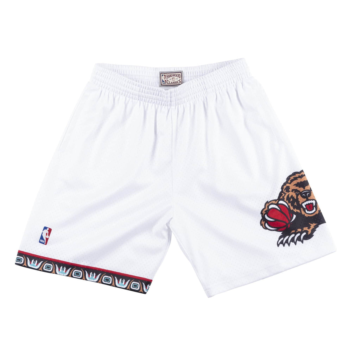 Vancouver Grizzlies NBA Mitchell & Ness Men White 1998-99 Hardwood Classics Swingman Shorts product image 1, provided for