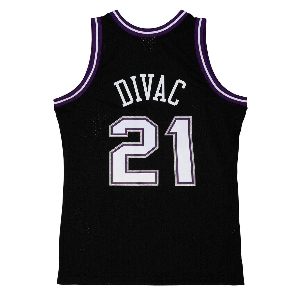 Vlade Divac Sacramento Kings NBA Mitchell & Ness Men Black 2000-01 Hardwood Classics Swingman Jersey product image 1,